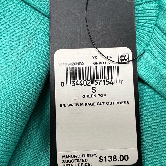 New Guess Mirage Cut Out Bandage Green Dress S - Picture 7 of 8